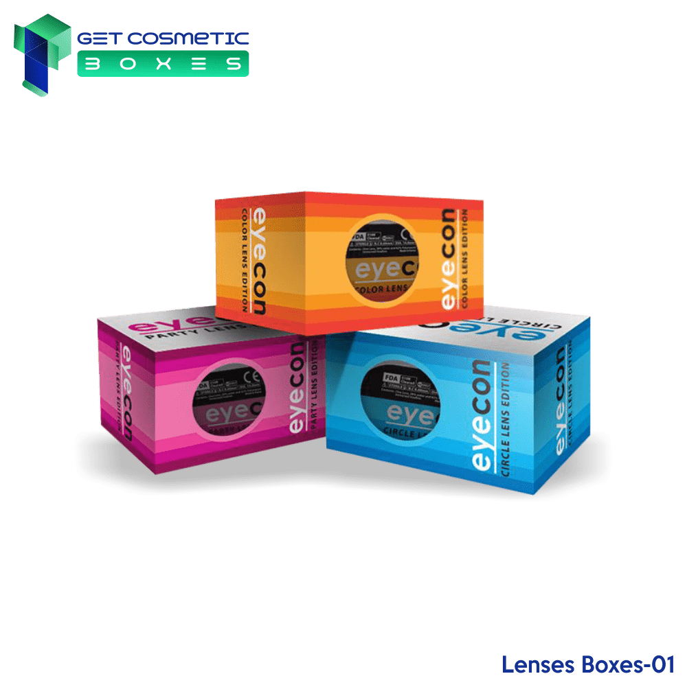 Secure Custom Lenses Boxes Wholesale Printed Packaging- GetCosmeticBoxes